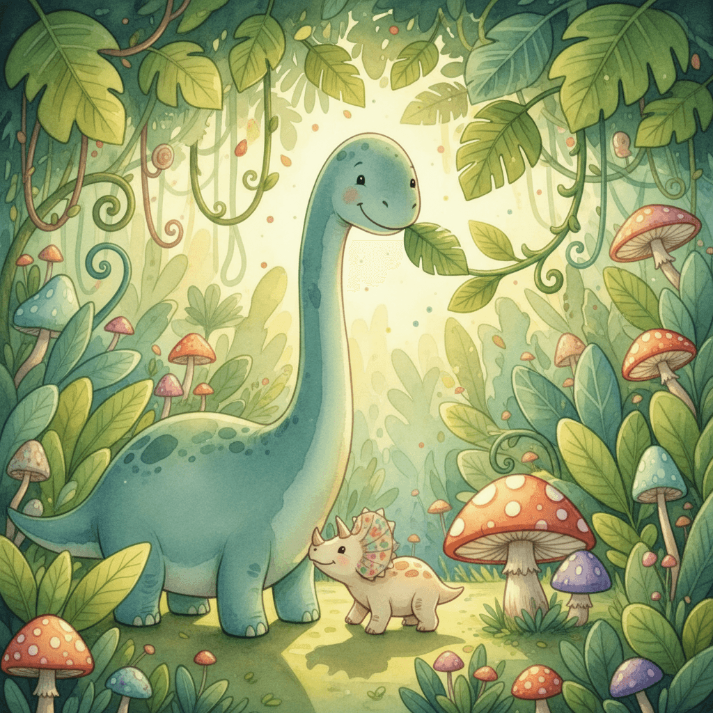 Dinosaurs theme illustration